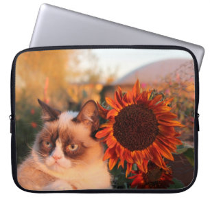 Grumpy kattsolroslaptop sleeve