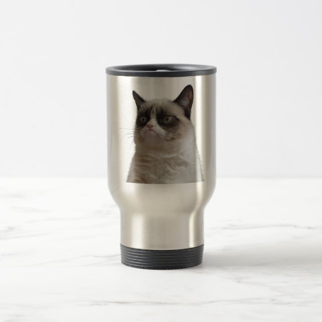 Grumpy katttravel mug resemugg (Center)
