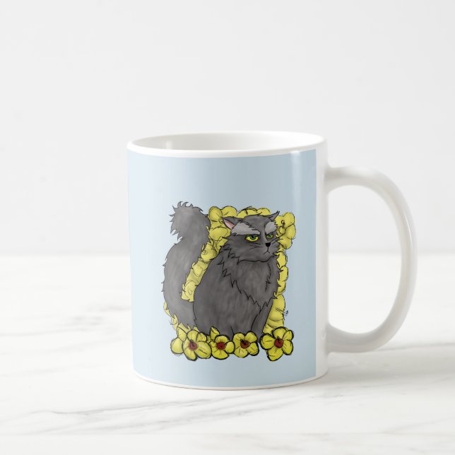 Grumpy kattungemuggslätt kaffemugg (Höger)