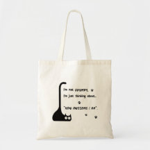 Grumpy Kitten hur fantastisk jag är Tote Bag