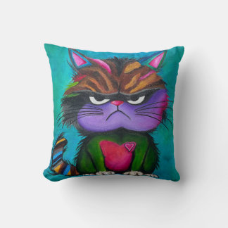 Grumpy Kitty-kudde, 16 x 16 Kudde