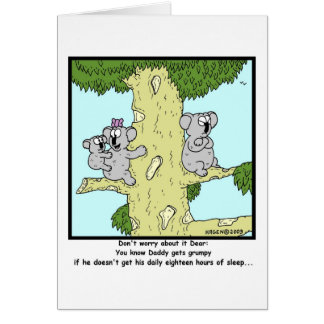 Grumpy Koala Hälsningskort