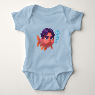 Grumpy Koi Glub-Klubben - Lila- och fiskkonst T Shirt