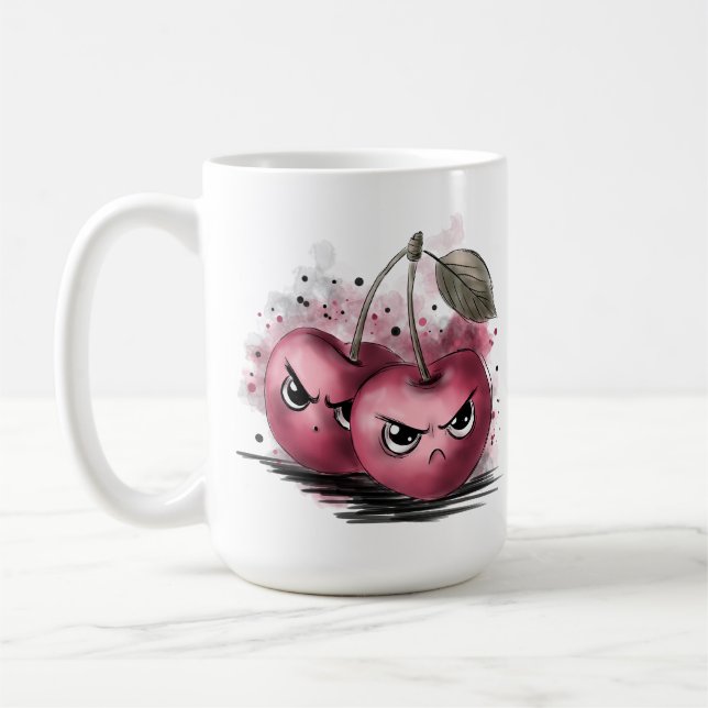 Grumpy Körsbär Kaffemugg (Vänster)