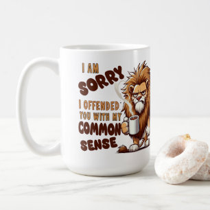 Grumpy Lion Kaffemugge – Rolig Sarksastisk Citat Kaffemugg