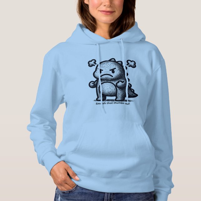 Grumpy Little Dino T Shirt (Framsida)