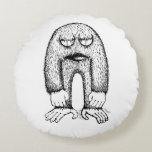 Grumpy Little Monster Indie Art Pillow Rund Kudde<br><div class="desc">Some days you’re sunshine. Other days… you’re this little monster. This quirky hand-drawn grumpy creature adds humor and personality to your space while the soft round pillow brings cozy comfort. A playful indie illustration that turns moods into style and makes your couch instantly cooler.</div>
