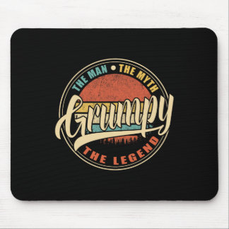 Grumpy Mannen Myten Legenden Vintage Retro F Musmatta
