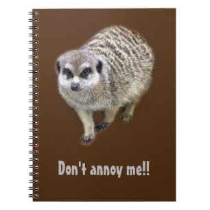 Grumpy meerkat anteckningsbok
