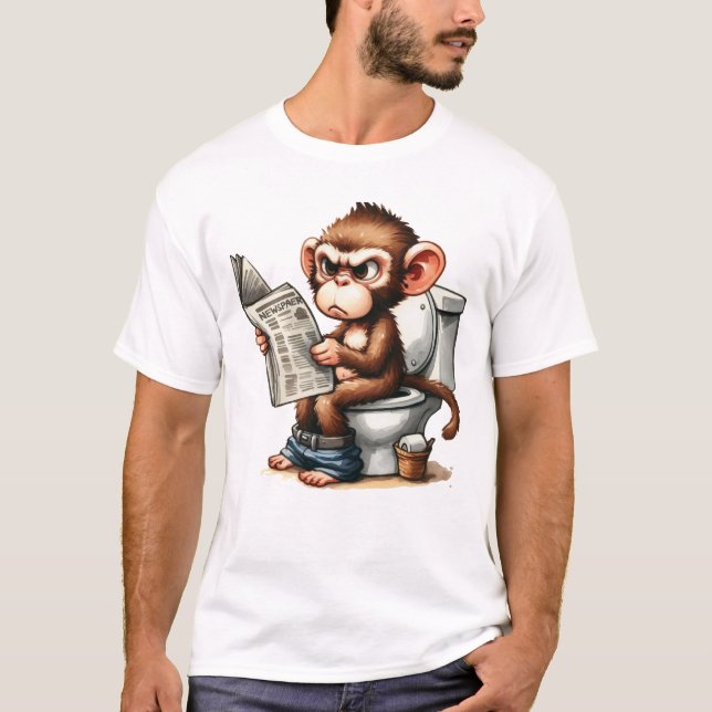 GRUMPY MONKEY T SHIRT (Framsida)
