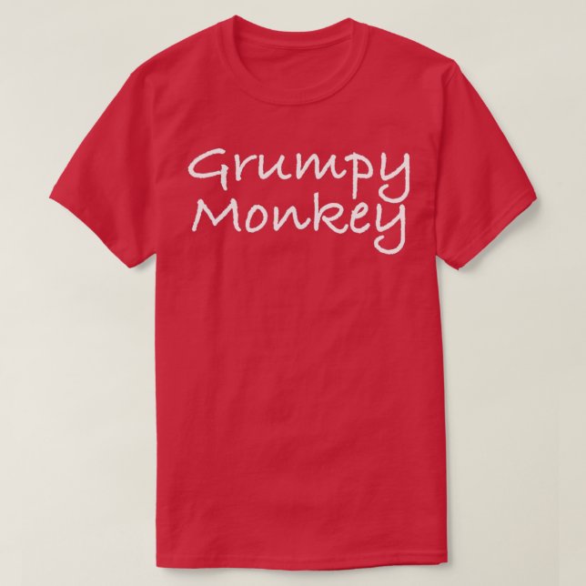 Grumpy Monkey T Shirt (Design framsida)