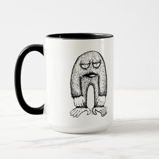 Grumpy Monster Mugg – Söt konstig energi (Vänster)