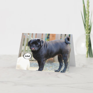 Grumpy mopsvalentin kort för dag