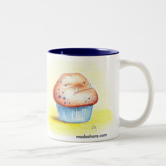 Grumpy muffinmugg Två-Tonad mugg (Höger)