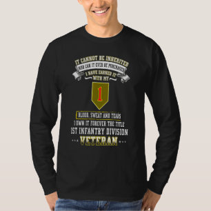 Grumpy Old 1st Infantry Division Veteran Day Milit T Shirt
