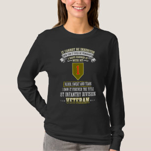 Grumpy Old 1st Infantry Division Veteran Day Milit T Shirt