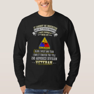 Grumpy Old 2:e Armored Division Veteran Far Day T Shirt