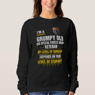 Grumpy Old 3rd Speciell Forces Group Veteran Far T Shirt