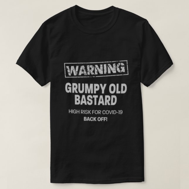 Grumpy Old Bastard T Shirt (Design framsida)