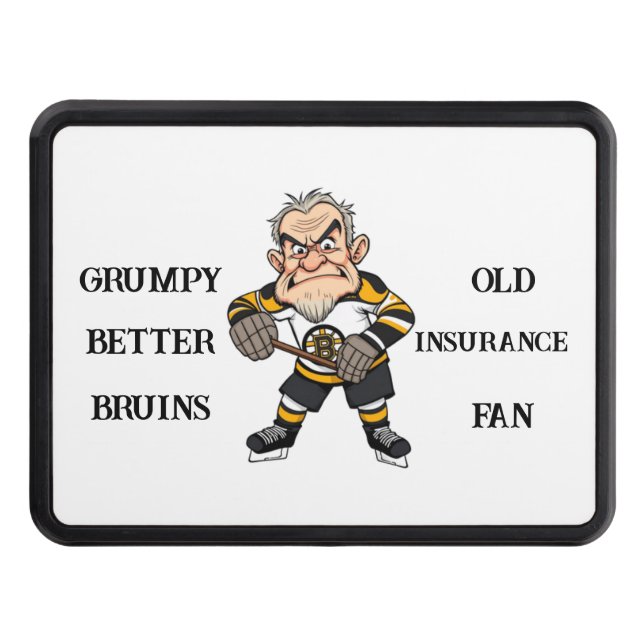 Grumpy Old Bruins Fläkt Dragkroksskydd (Framsidan)