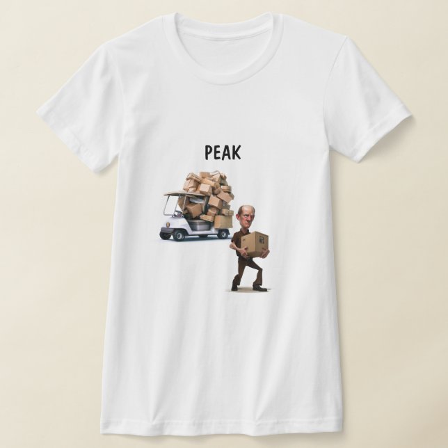 Grumpy Old Delivery Man T Shirt (Laydown)