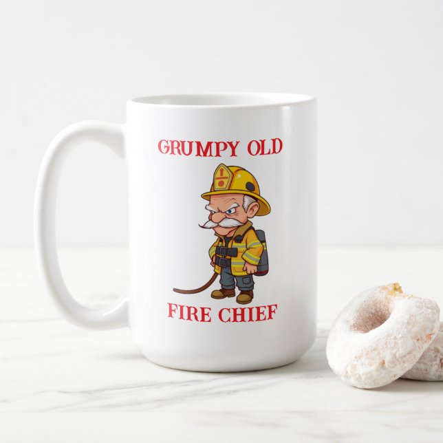 Grumpy Old Fire Chief Kaffemugg (Med munk)