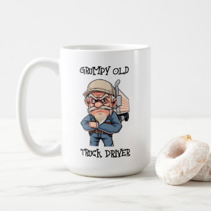 Grumpy Old Lastbil Driver Kaffemugg