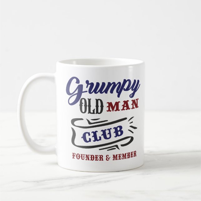 Grumpy Old Man Club Founder Member  Kaffemugg (Vänster)