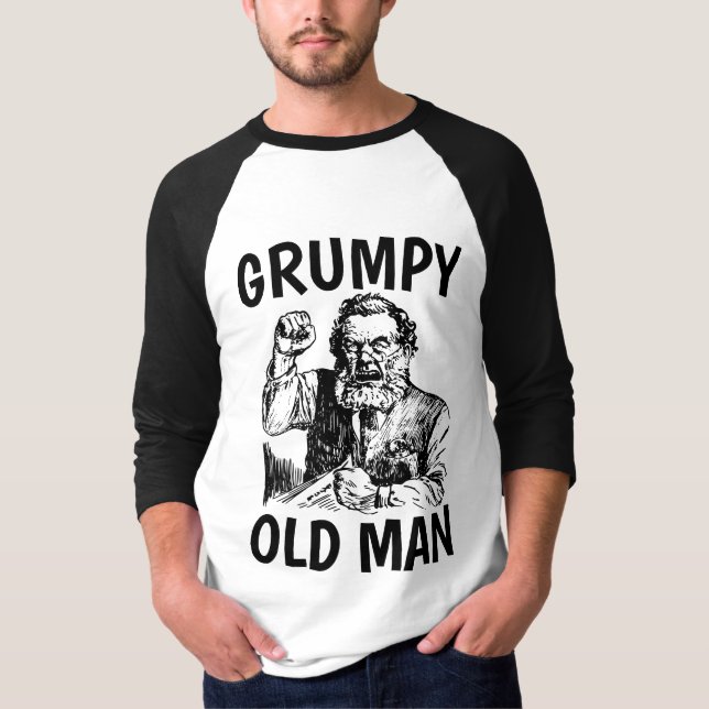 GRUMPY OLD MAN FUNNY BIRTHDAY T-SHIRTS (Framsida)