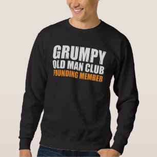 Grumpy Old Man-Klubb grundare Funny Far G Lång Ärmad Tröja