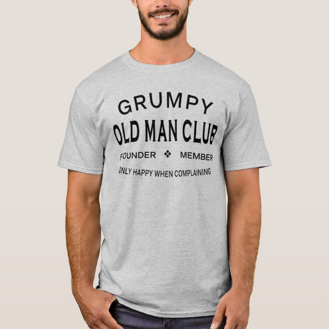 Grumpy Old Man Klubb - Lusnyj T Shirt (Framsida)