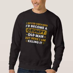 Grumpy Old Man Lång Ärmad Tröja