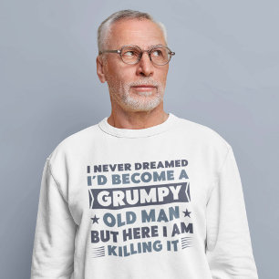 Grumpy Old Man Lång Ärmad Tröja