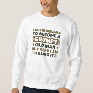 Grumpy Old Man Lång Ärmad Tröja