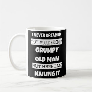 Grumpy Old Man Sarcastic Pappa Grandad Fars dag Kaffemugg