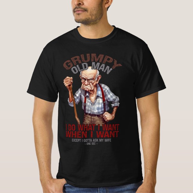 Grumpy Old Man T-Shirt (Framsida)