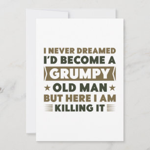 Grumpy Old Man Tack Kort