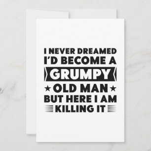 Grumpy Old Man Tack Kort