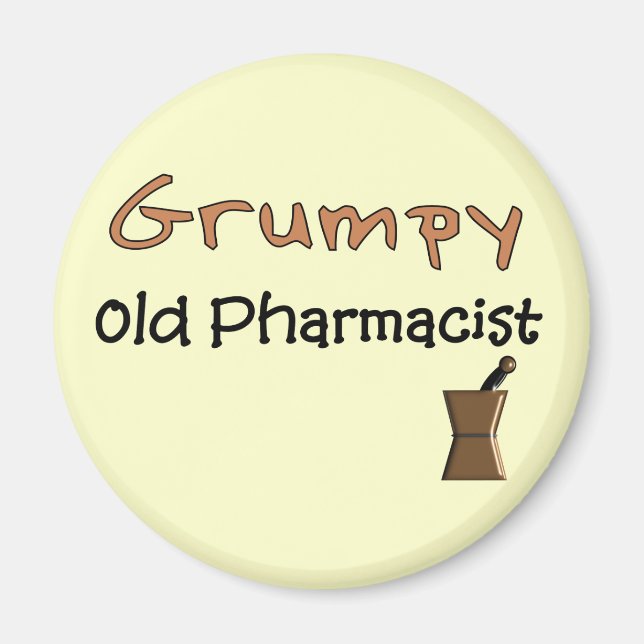 Grumpy Old Pharmacist T-Shirts and Gifts Magnet (Framsidan)