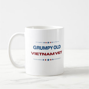 Grumpy Old Vietnam Vet Funny Retrött US Veteran Kaffemugg