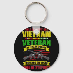 Grumpy Old Vietnam Veteran 212 Nyckelring