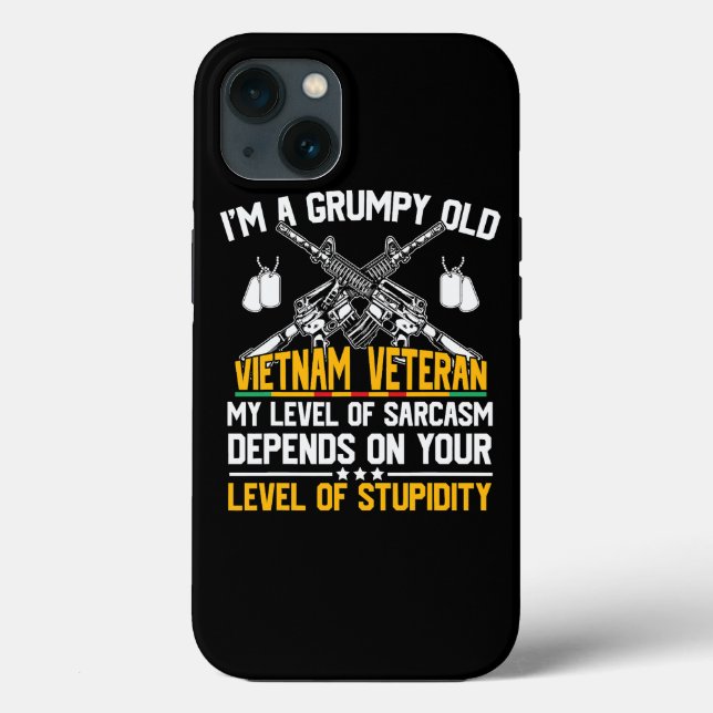 Grumpy Old Vietnam Veteran Sarcastic Grandpa Funny (Baksida)