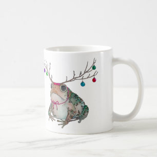 Grumpy padda som tycker om helgdagar kaffemugg