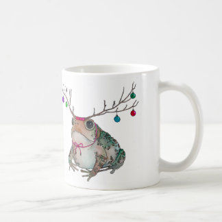 Grumpy padda som tycker om helgdagar kaffemugg
