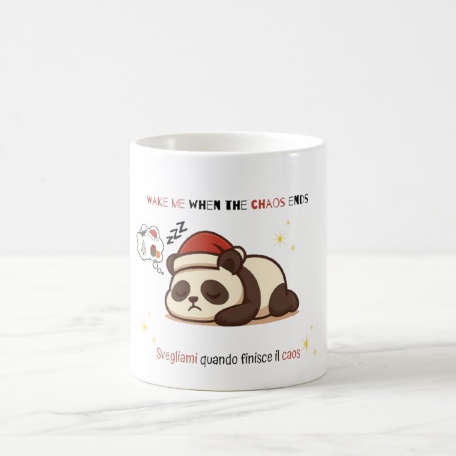 Grumpy Panda Christmas Mug Kaffemugg (Center)