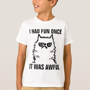 Grumpy pojkar för kattT-tröjaför barn, HADE ROLIGT T-shirt