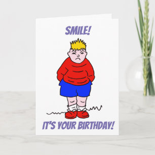 Grumpy pojkeleendefödelsedag kort