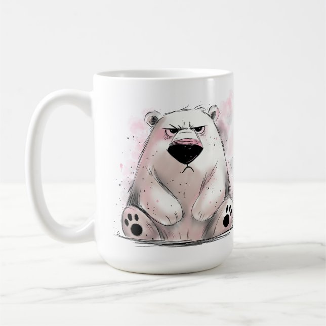 Grumpy Polar Bear Kaffemugg (Vänster)