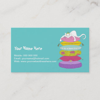 Grumpy princesskatt och ärtavisitkortarna visitkort