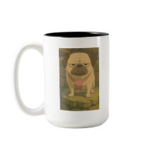 Grumpy Pug Mugg